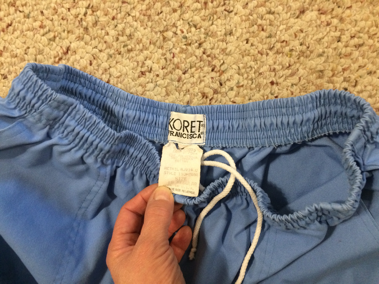 Light Blue Scrubs Bottom Pants Koret Francisca Regular 18