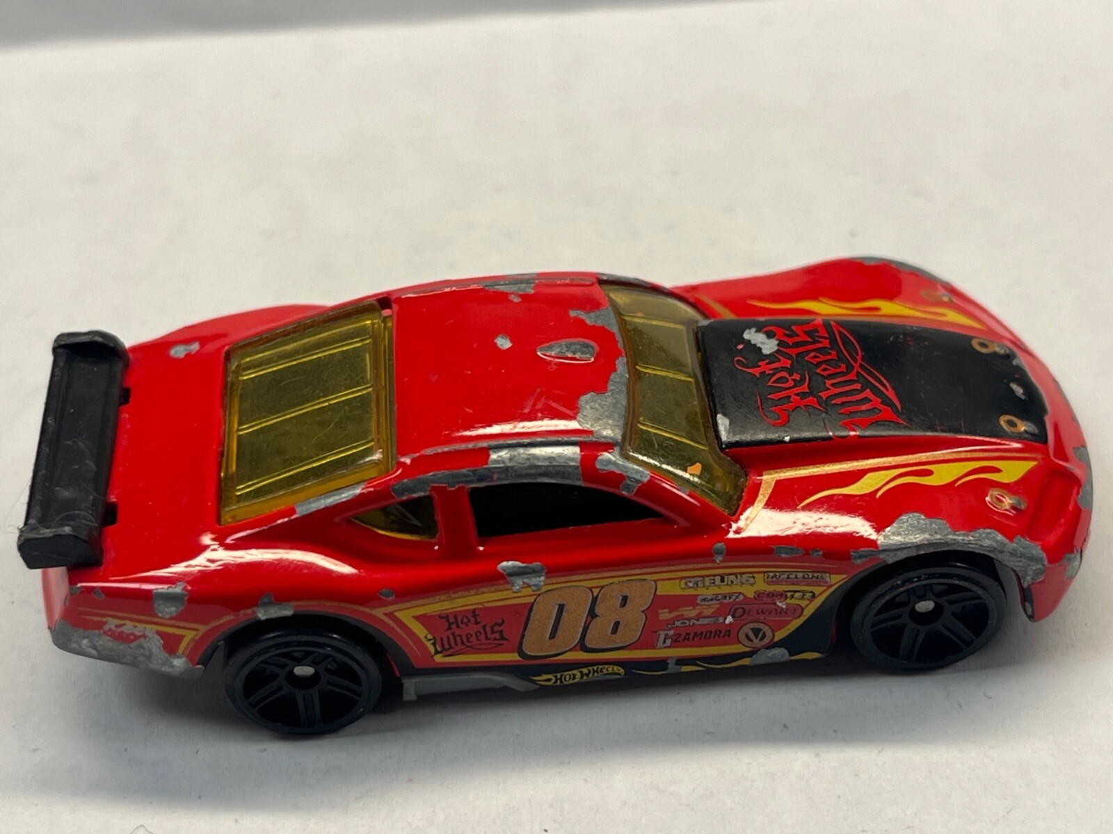 Hot Wheels Circle Tracker 2008 Mattel Red Flames 1:64 Toy