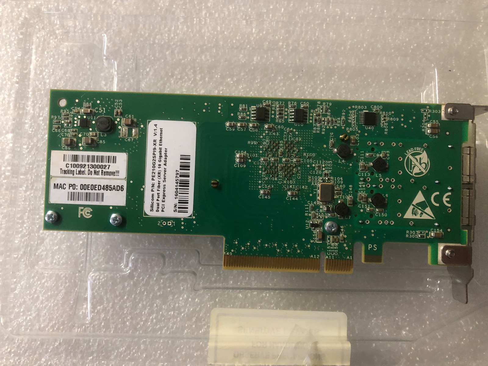 Silicom PE210G2SPI9-XR ver.1.4 Dual-Port 10Gb PCI-e Ethernet Server Adapter