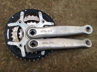 dust caps for Shimano MTB deore xt xtr crankset silver plastic