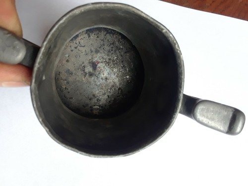 Antique/Vintage Double Handle Creamer Engraved Flower Design