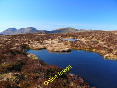 Photo 12x8 Llynnoedd bach wedi rhewi /Small frozen lakes Cwm Penmachno/S c2013