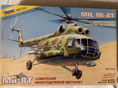 Zvezda Mil Mi-8t Soviet Helicopter 1:72 Kit Z7230 Model Kit