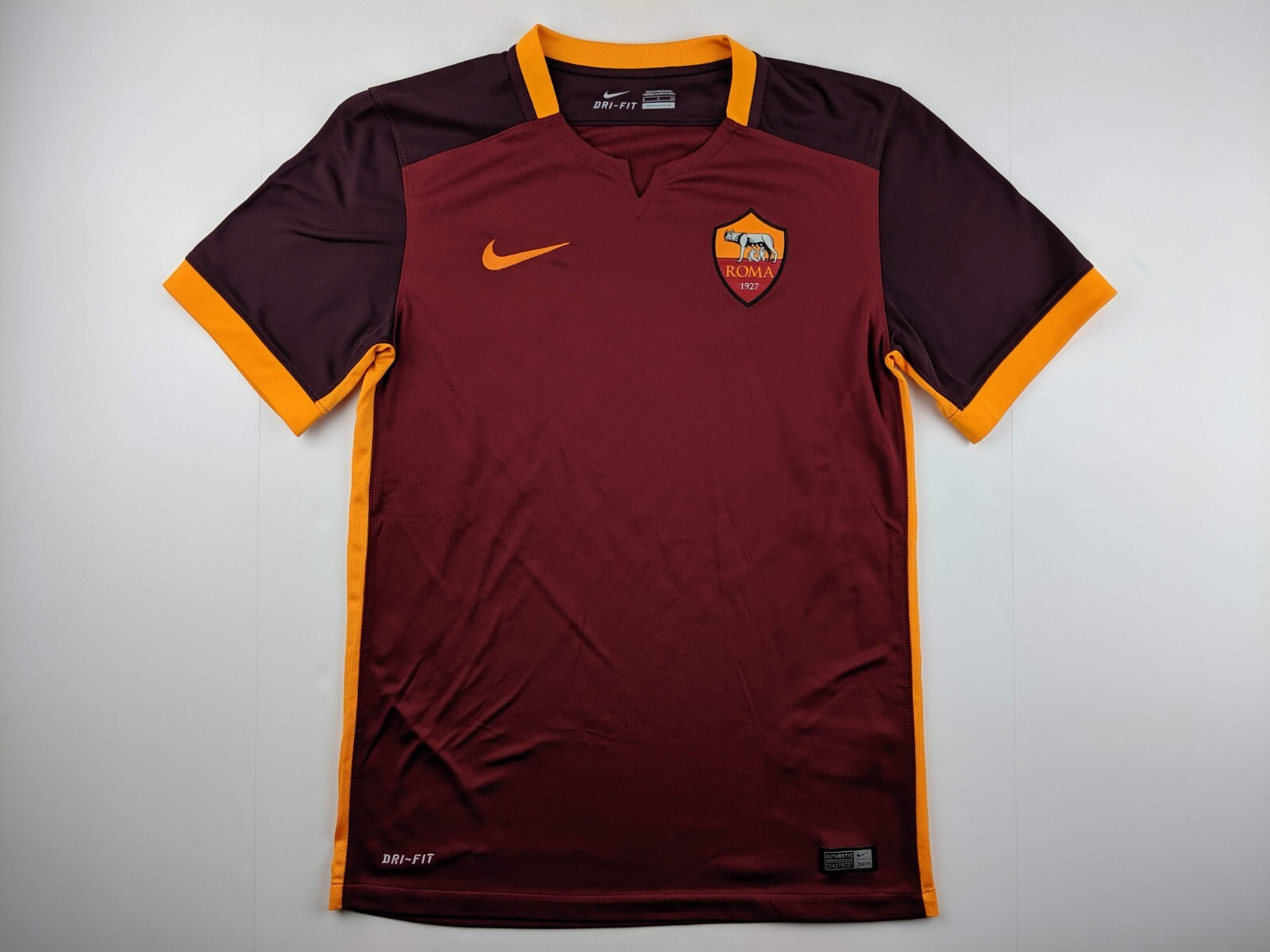 NIKE - [上下セット] ナイキ サッカー ASローマ 2016-17 ホーム ユニフォーム L ゲームパンツ M NIKE セリエA 中古】[上下セット] ナイキ サッカー ASローマ 2016-17 ホーム