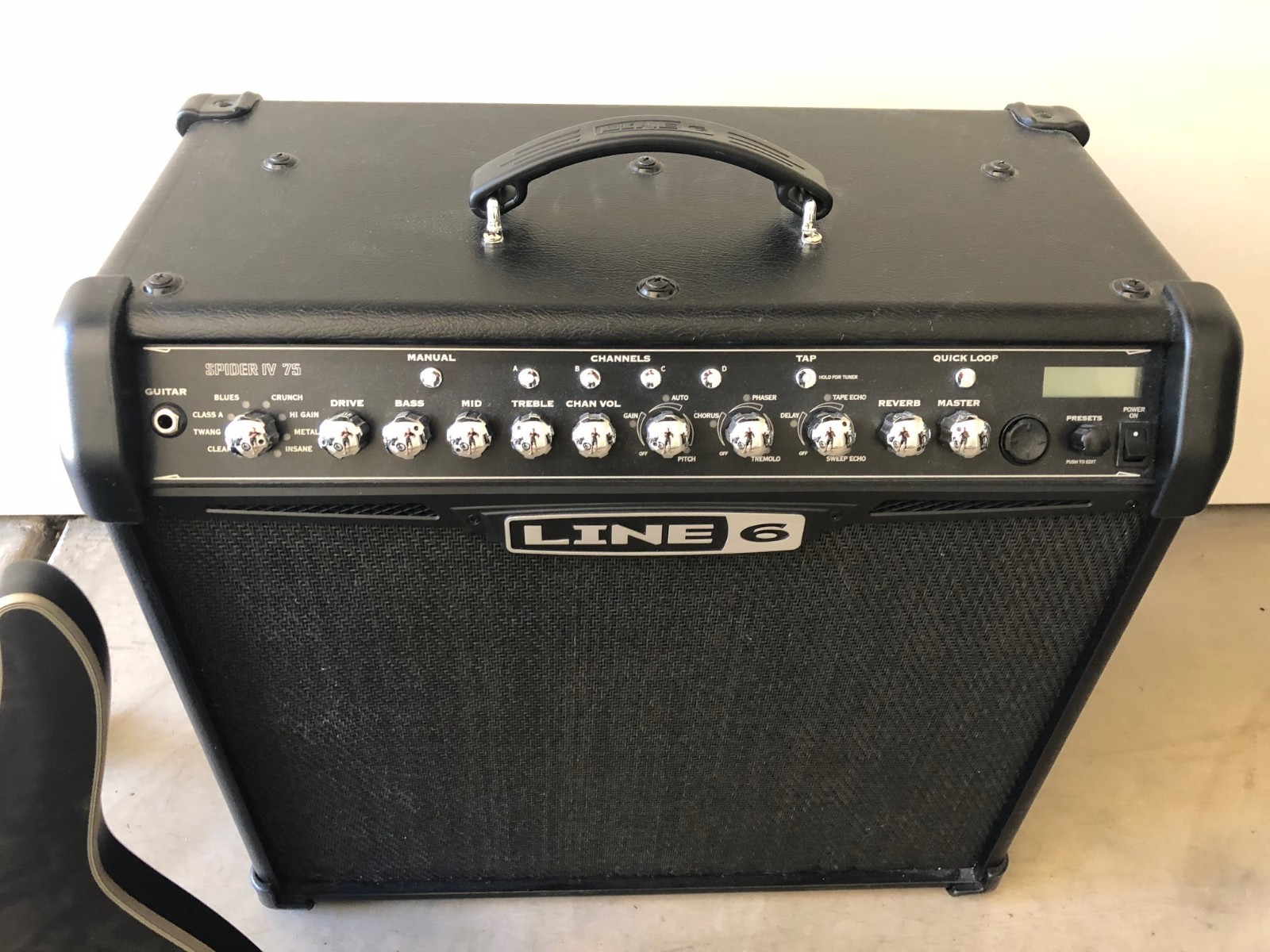 electric guitar and amp