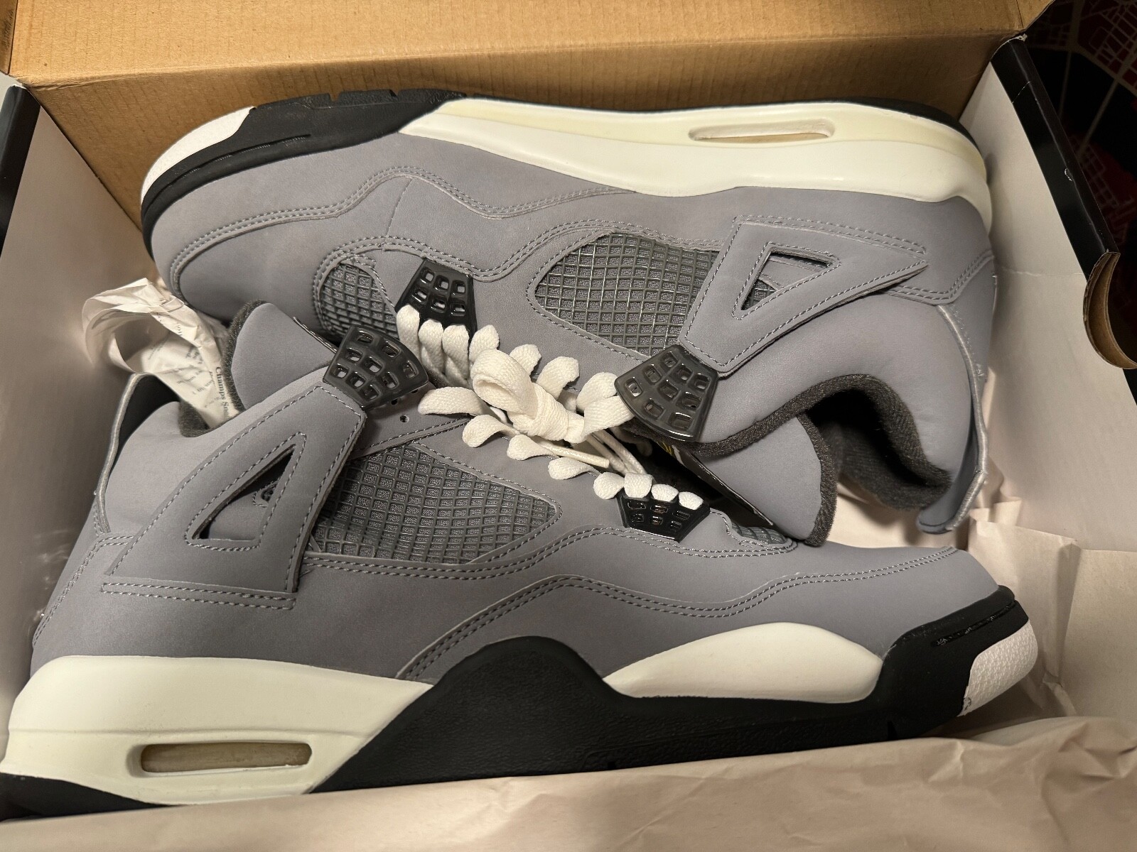 靴 Air Jordan 4 RETRO COOL GREY 308497 007 Jordan 4 Retro Cool Grey (2019) | eBay
