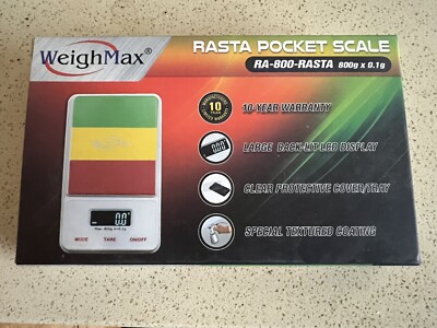 WeighMax Rasta Digital Pocket Scale, 800g x 0.1g Precision, RA-800New In Box
