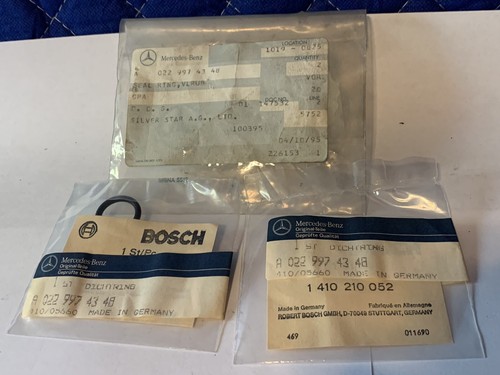 NOS Lot of 2 PCS Bosch Mercedes-Benz Seal Ring 0229974348