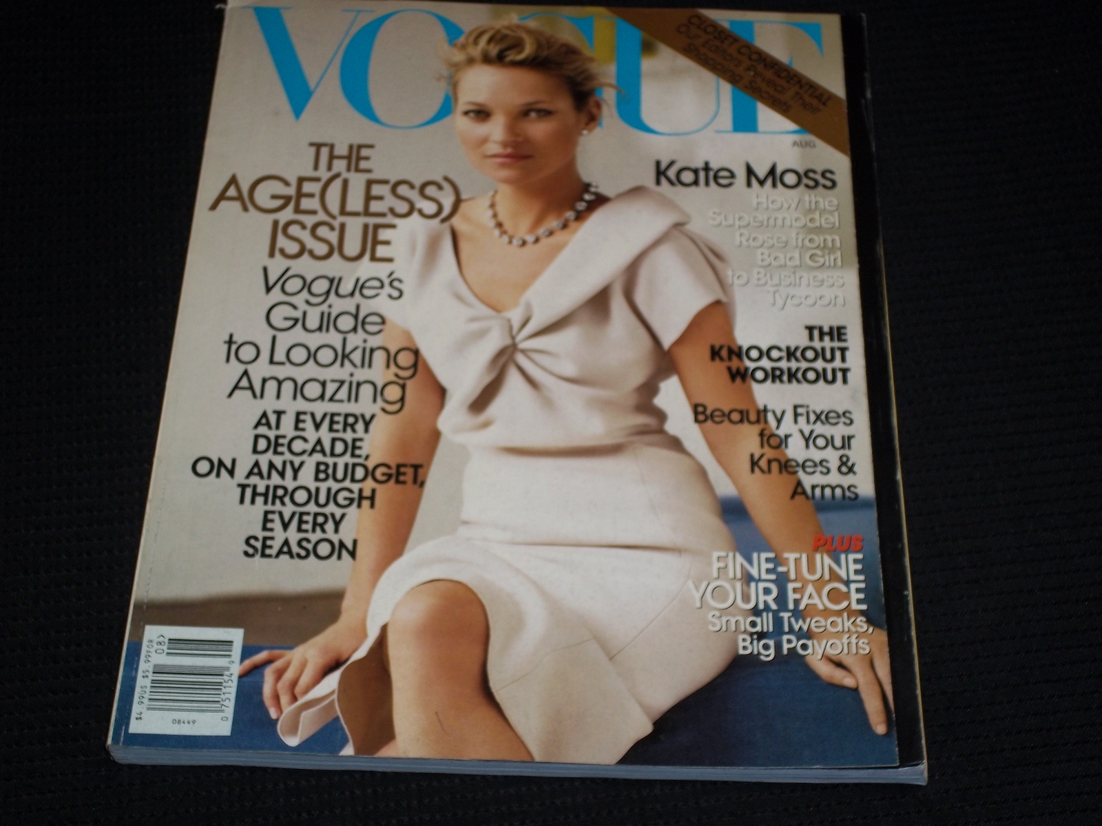 2008 AUGUST VOGUE MAGAZINE - KATE MOSS COVER - L 13227 | eBay