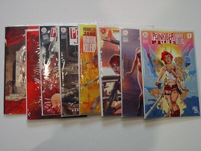 Painkiller Jane Beautiful Killers x8 FULL KICKSTARTER SET: Peach Momoko Quesada
