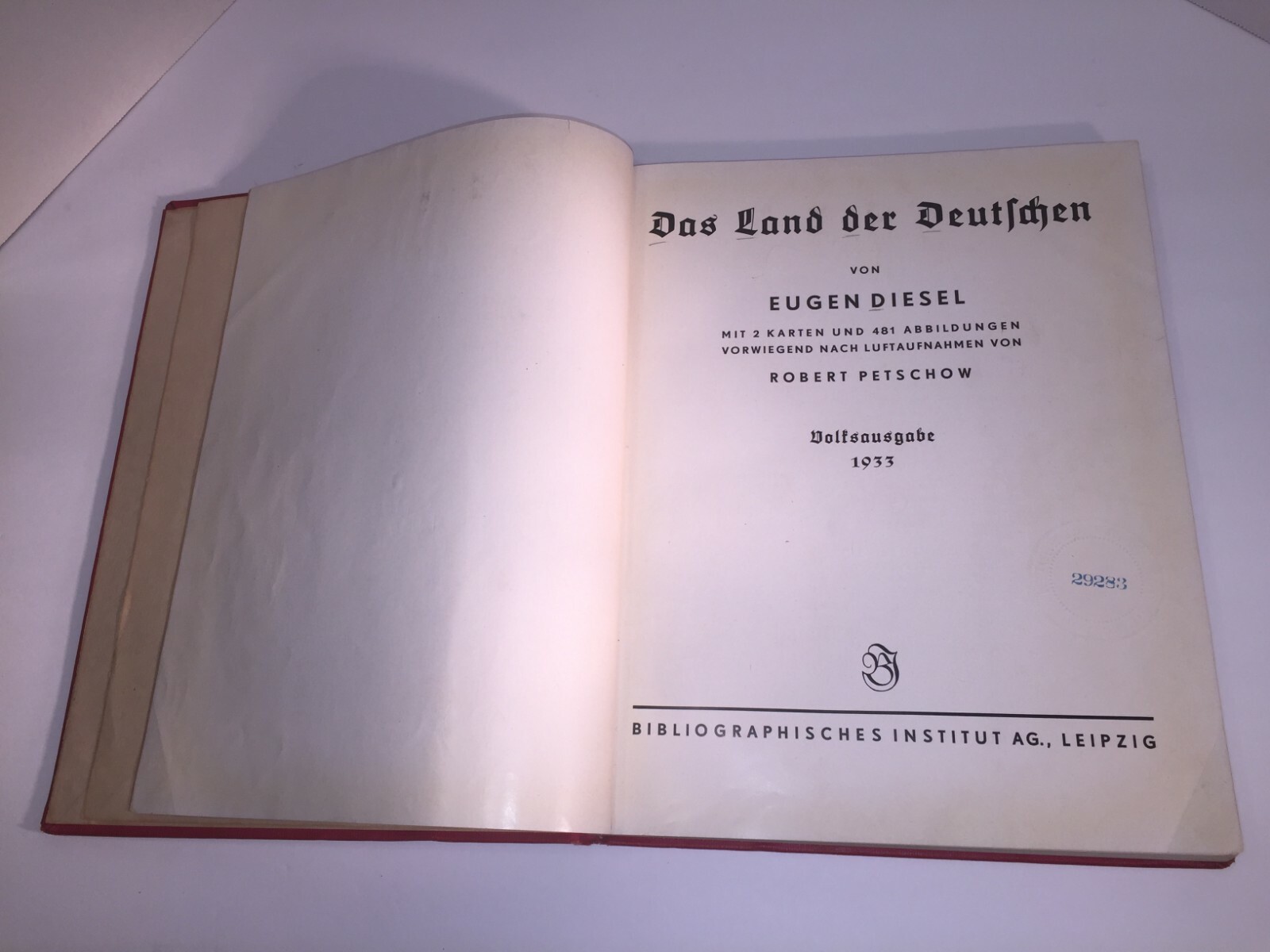 The Land of the Germans by Eugen Diesel, Bibliographic 1st Edition