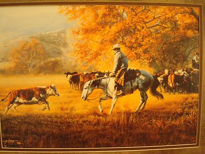 TIM COX FRAMED "FACE TO FACE" OPEN EDITON PRINT