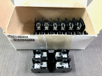 Bussman BCM603-2P Fuse Block 2 Pole 600 Volt 30 Amp Class CC Fuse - Lot of 4