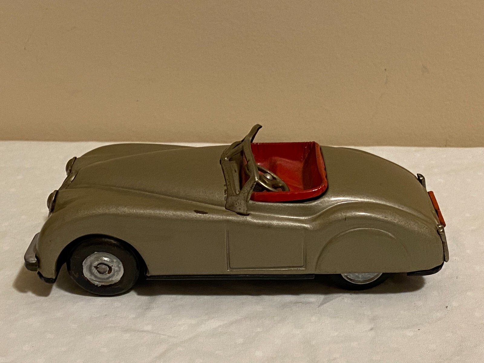 車　おもちゃ　ジャンク　ミニカー　レトロ Vintage SSS Shioji Tin Toy Jaguar Toy Car A-531 Made in