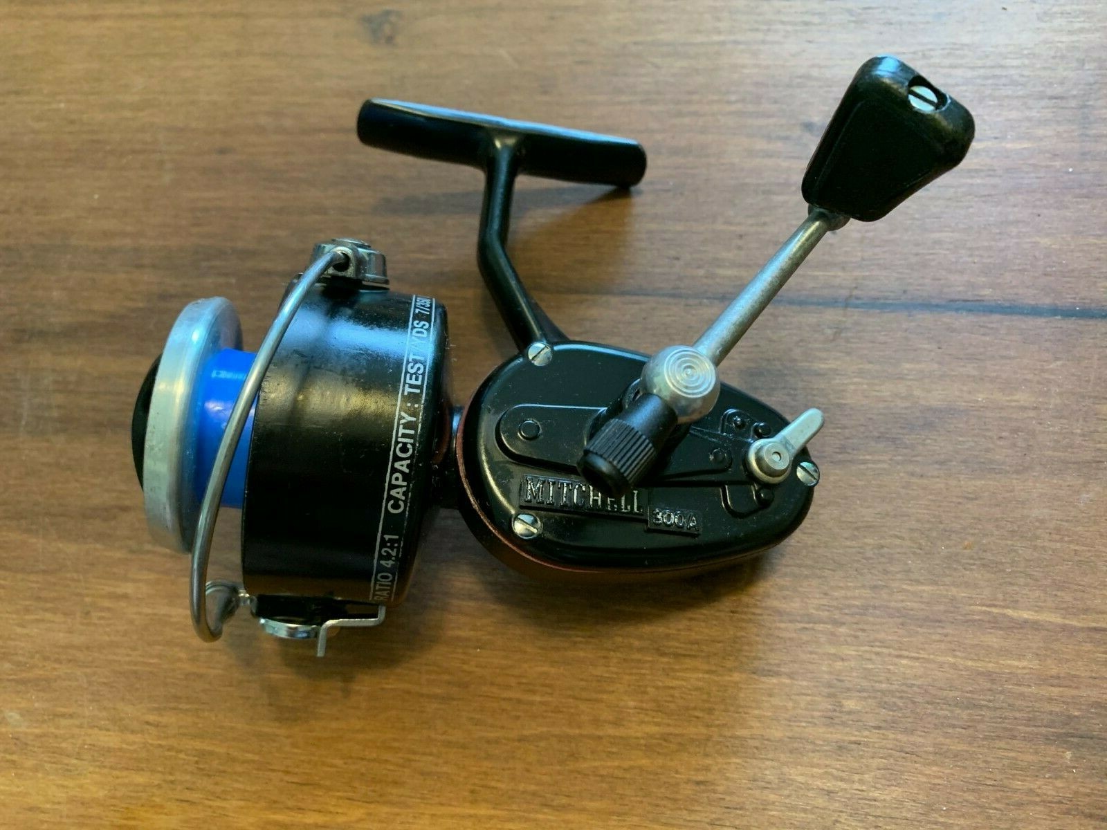 Mitchell 300A Vintage Fishing Reel Made in France with Mitchell 300A Vintage Fishing Reel Made in France with
