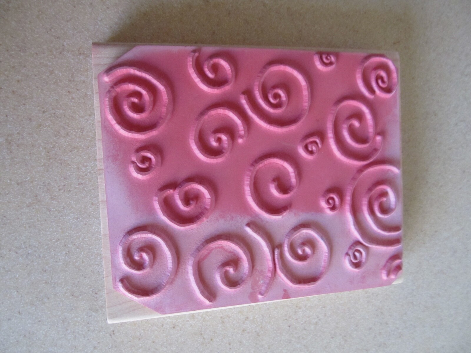 JRL Design Wood Wooden Mounted Stamp V146 Sunny Morn Background 6