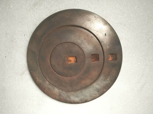 Antique Cast Iron Wood Stove, Three Ring Cover Lid Marked 8 W C on back