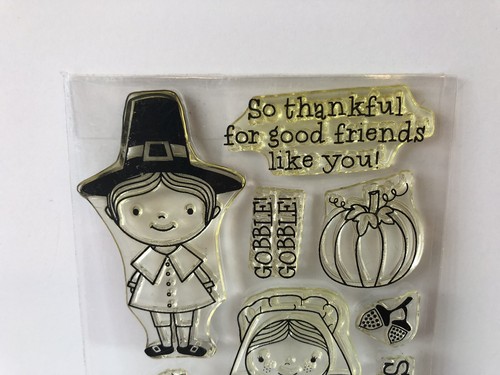 Hero Arts ” So Thankful - Happy Thanksgiving- Turkey Poly Clear Stamps CL466