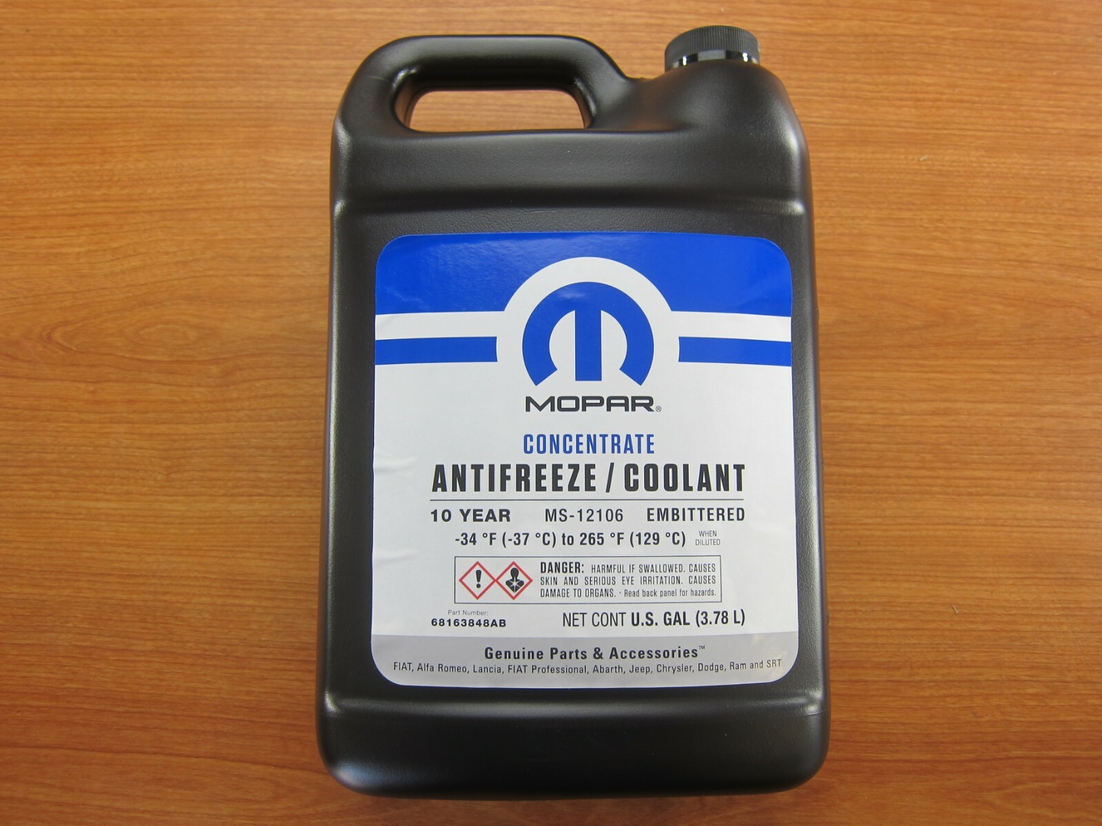Chrysler Dodge Fiat Jeep Ram 10 Year Antifreeze/Coolant Concentrated 2