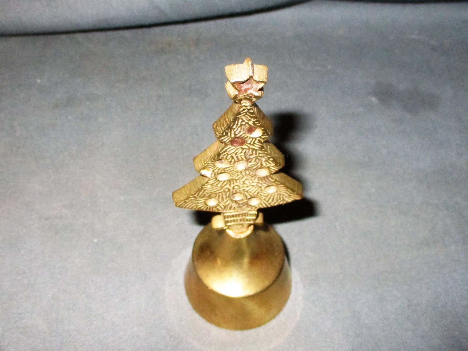 Vintage Brass Christmas Tree w/Star Criterion Bell India 4