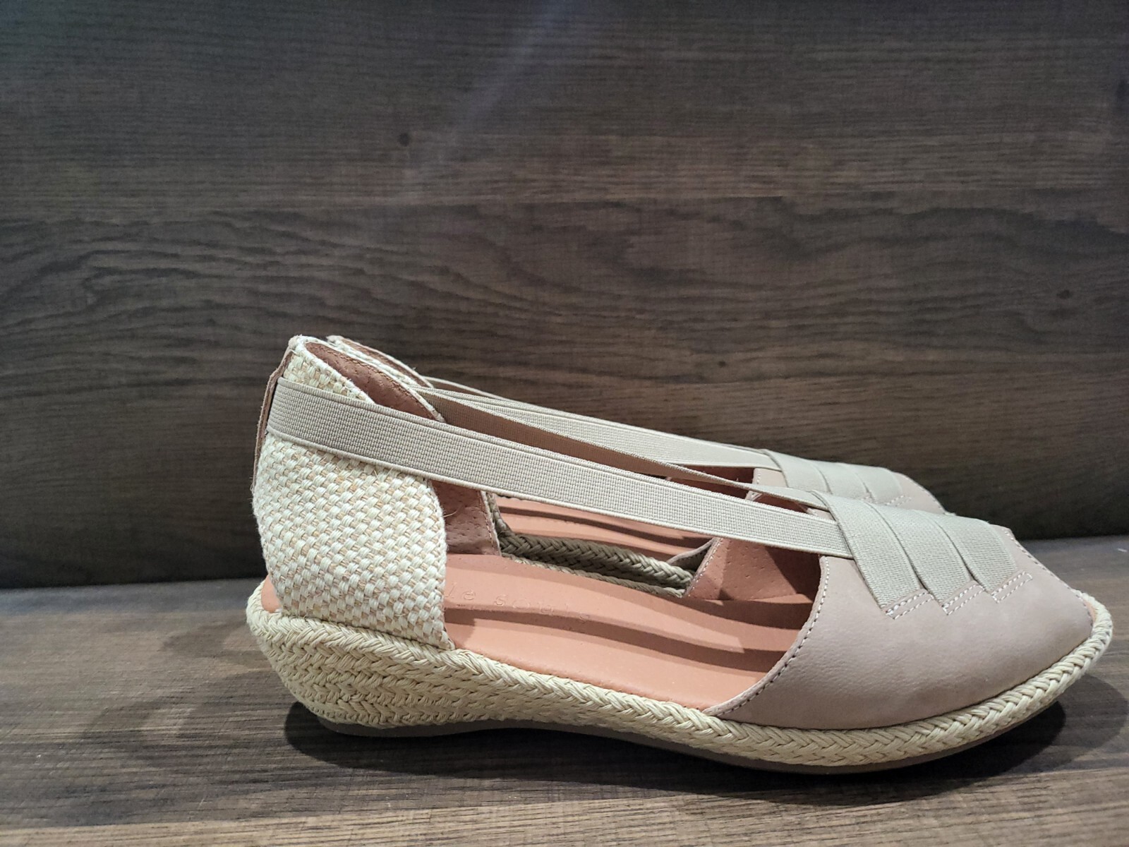 Gentle Souls Women's Luci Wedge Sandals Mushroom 6.5M New | eBay