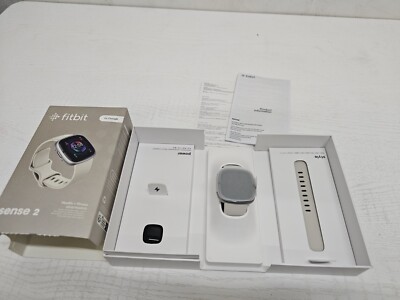    Fitbit Sense 2 Advanced Health and Fitness Smartwatch-Lunar White 
