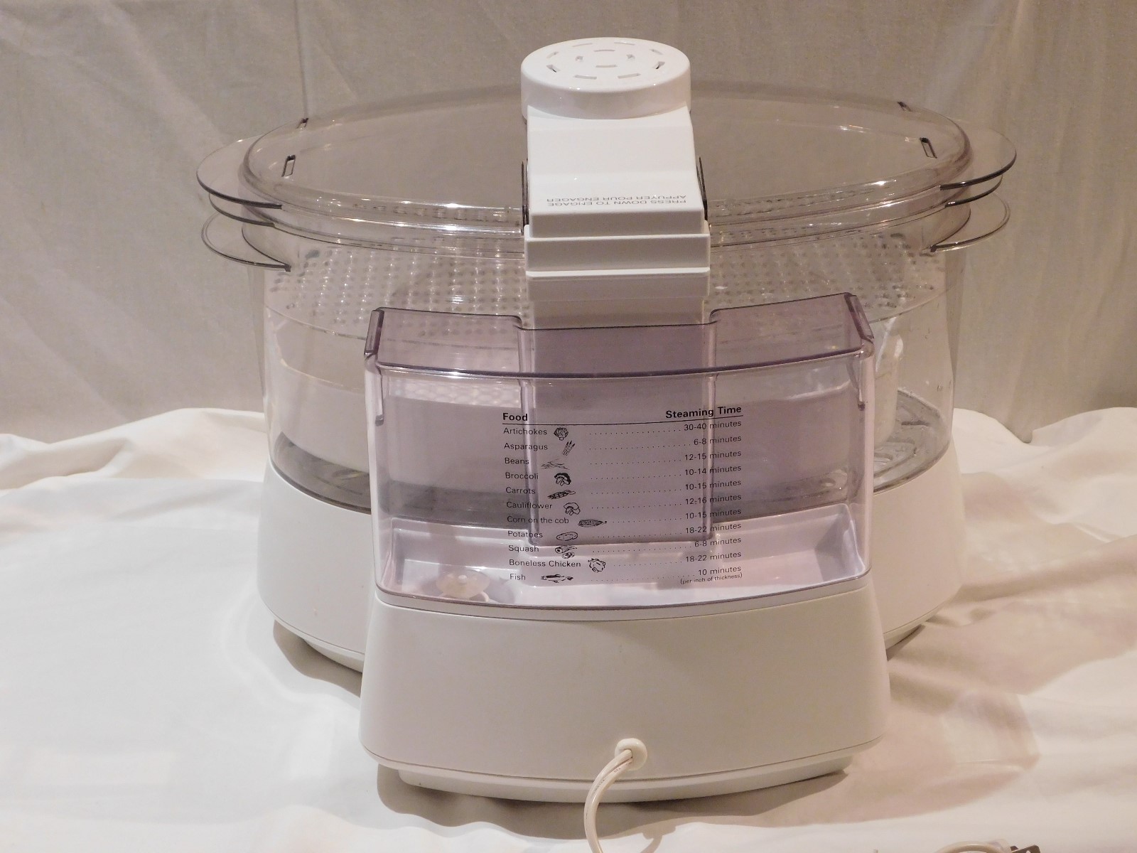 CUISINART Turbo Convection Steamer Model TCS-60 6 Quart