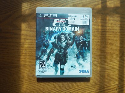 Binary Domain NO MANUAL Playstation 3 ps3