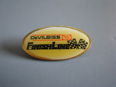 DeVILBISS FINISHLINE OVAL LOGO NASCAR RACING HAT PIN