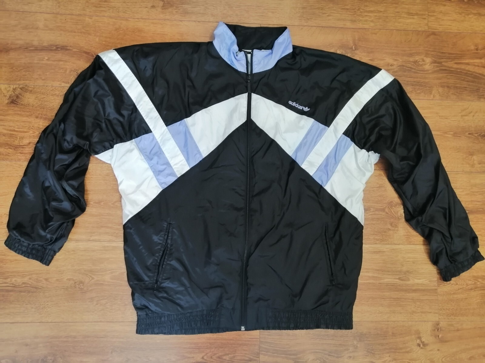 ジャケット・アウター adidas nylon jacket 90s adidas Nylon Jacket (BLACK/YELLOW) XL アディダス
