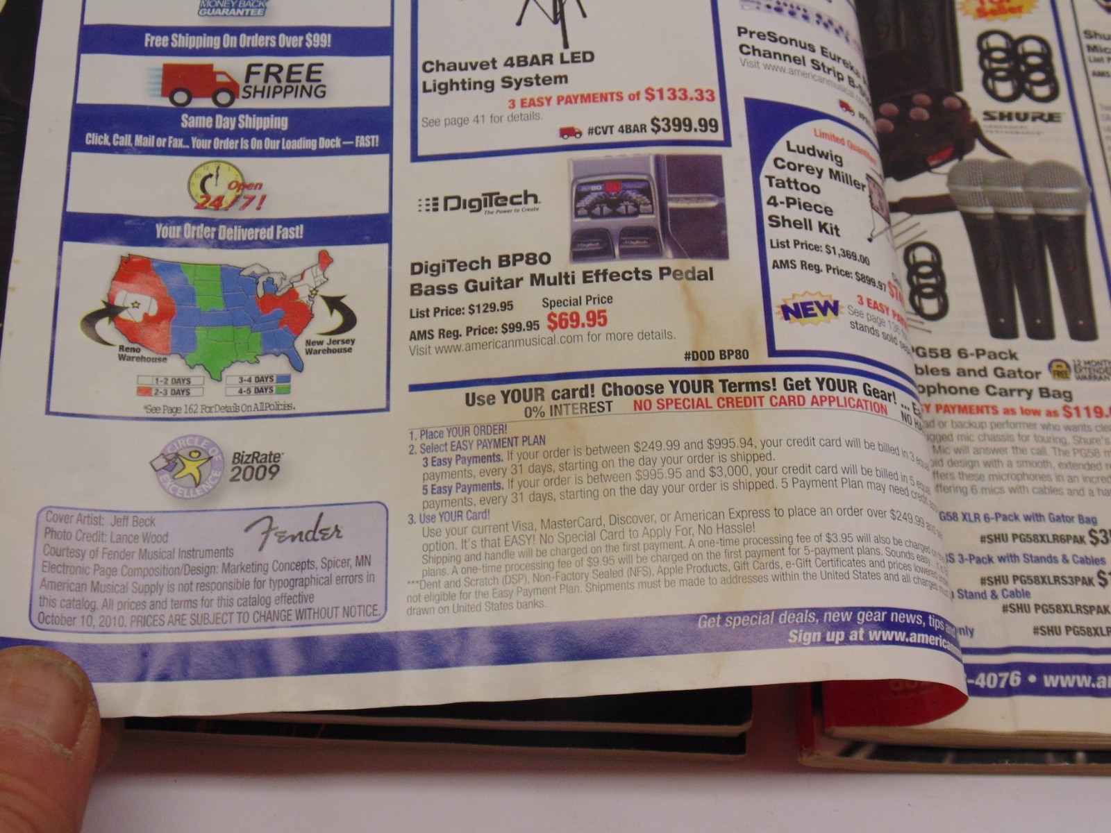 American Musical Supply Catalog 2010 Back Issues Lot 4 Issues Cool Lot F/S