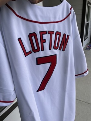 Kenny Lofton 1995 Cleveland Indians Home White World Series
