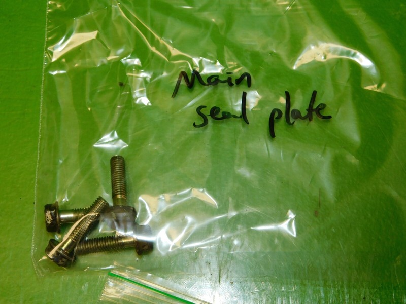 88-91 Civic CRX OEM engine motor main seal plate mount bolts SET