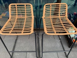 Rattan style high chairs 4ea | Dining Chairs | Gumtree Australia