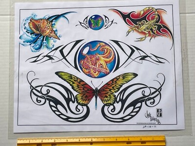 TATTOO FLASH COLORING BOOK タトゥーフラッシュ 91yIW2psrFL.jpg?v=1652558499