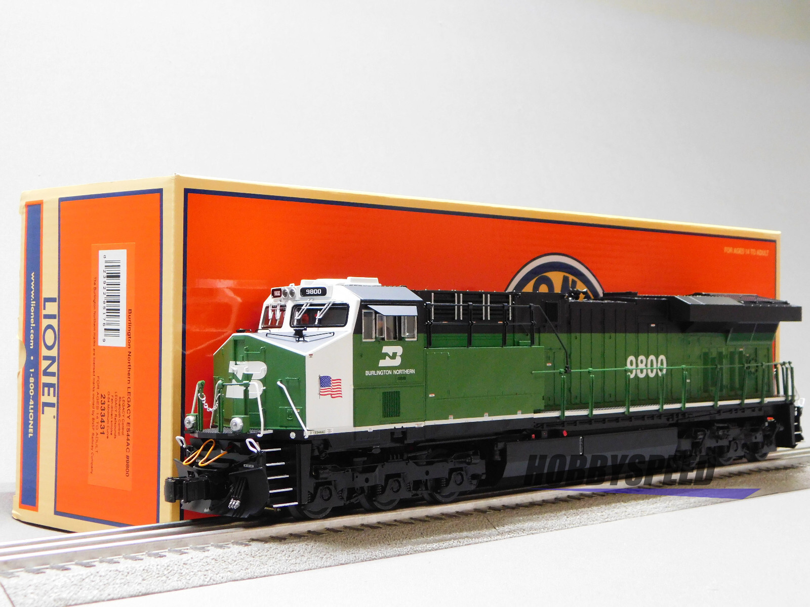 eRiNGo　0605 LIONEL BURLINGTON NORTHERN LEGACY ES44AC DIESEL #9800 O GAUGE