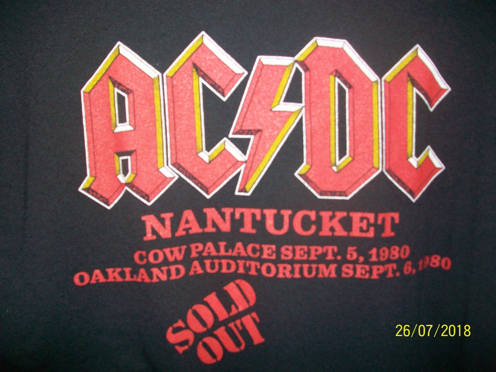 AC/DC - w / NANTUCKET 1980 SOLD OUT 