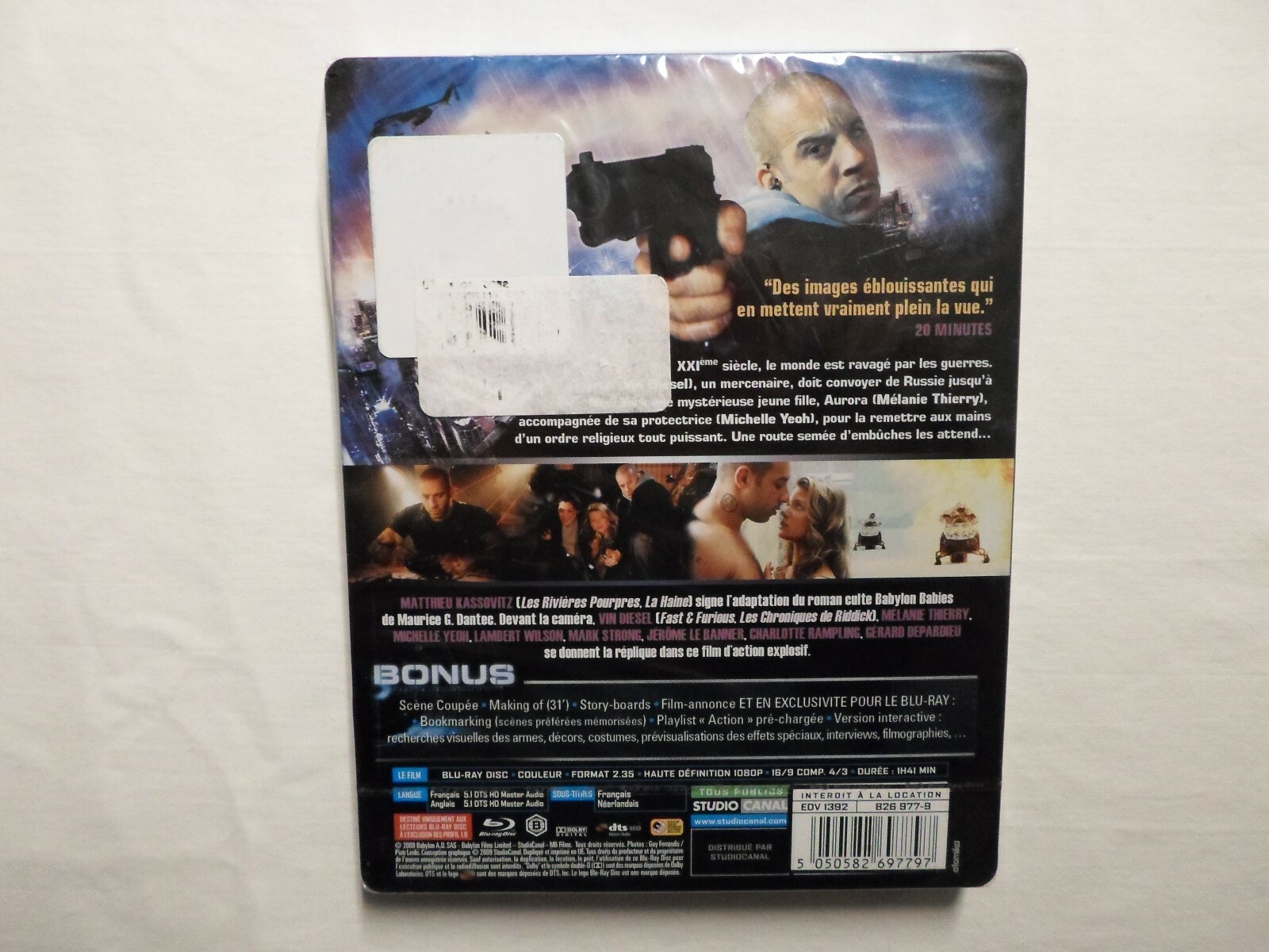 Babylon AD FNAC exclusive Blu-ray steelbook Neu Ovp