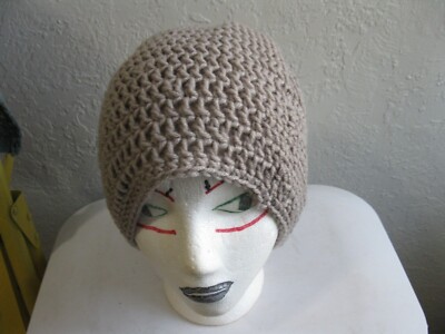 Crochet Beanie Hat handmade 1XL- 2XL fit OS