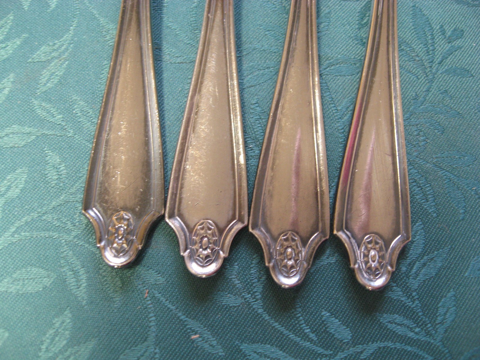 Antique Community Silverplate Serving Dinner Forks Fruit Spoons GEORGIAN 1912