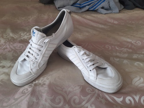 mens white nizza trainers