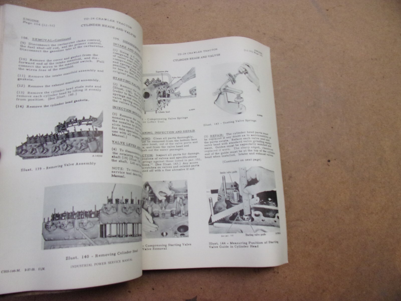 International Crawler Tractor TD-24 Manual Service / Shop Manual