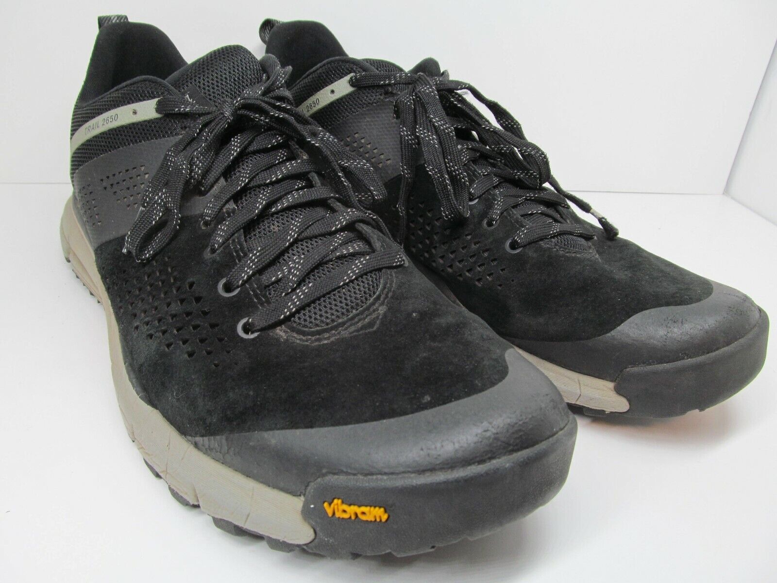 Danner Trail 2650 Mens Black And Gray Vibram Sole Hiking Shoes...