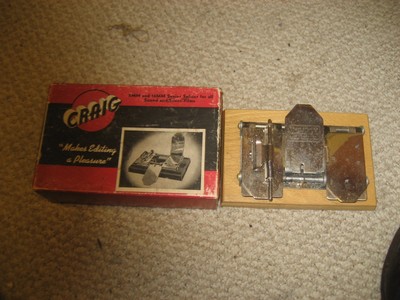 VINTAGE CRAIG 8MM/16MM SENIOR SPLICER WITH BOX/GOOD CONDITION