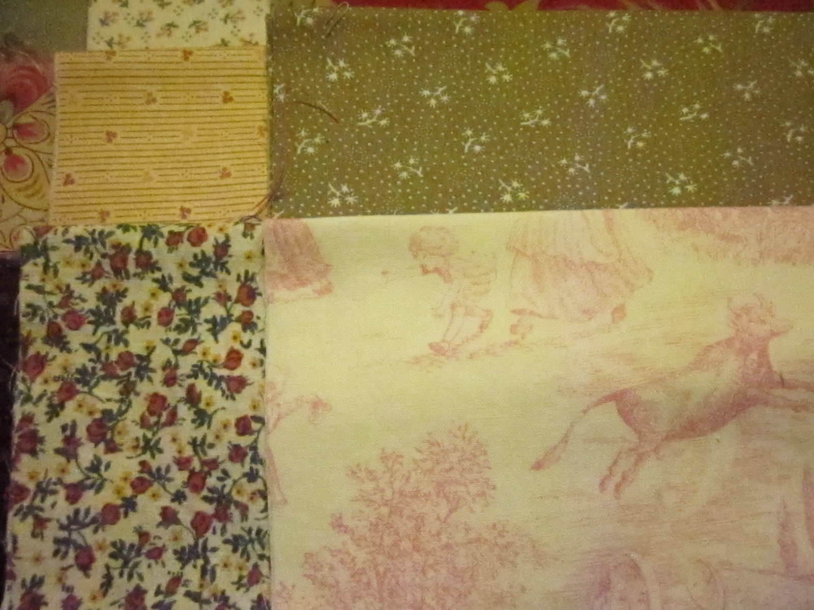 F60, QUILTING FABRIC STRIPS, 3 yds of 7 to 8.5 strips, good mix of fabric