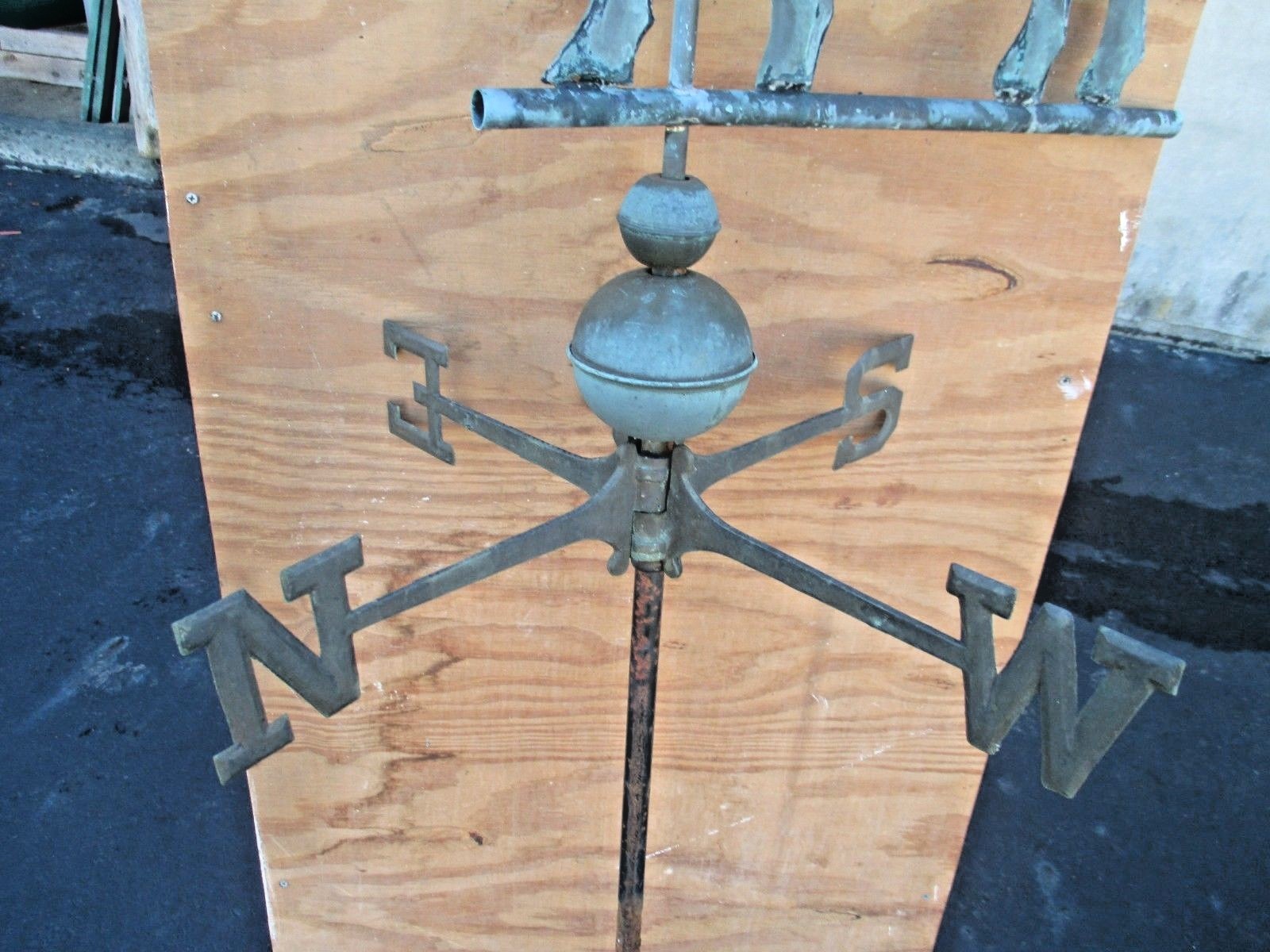 Vintage Copper Cow Full Bodied Weather vane Large