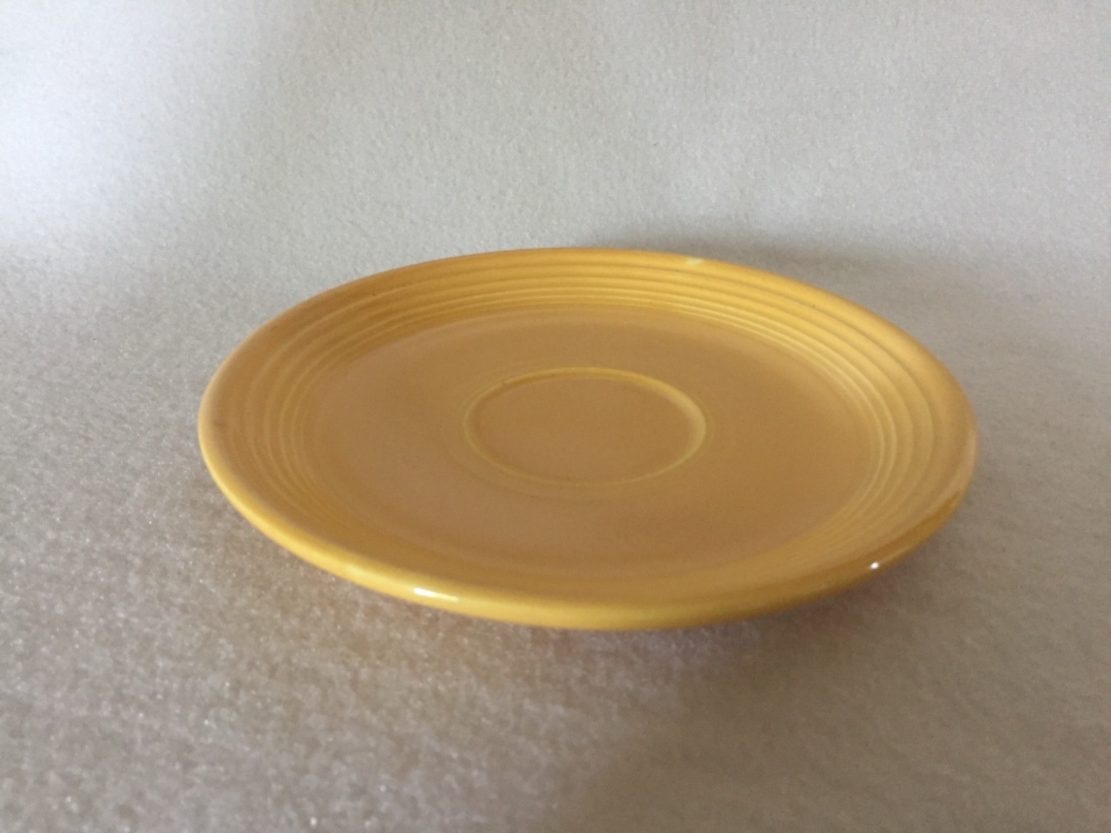 Vintage YELLOW Fiesta Ware Tea Cup & Saucer Free U.S. Shipping