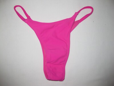 Shein high-leg cut thong bikini swimsuit bottom XS S hot pink nip 80s aesthetic