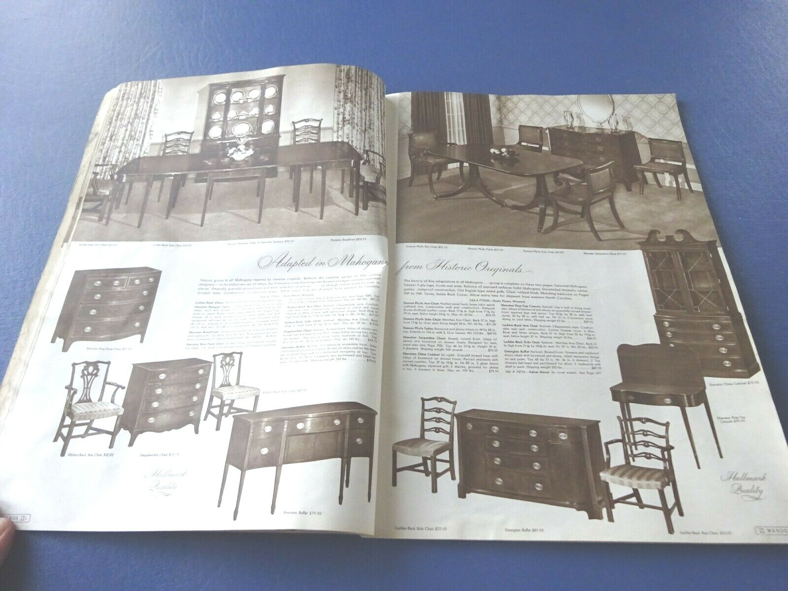 Vintage Montgomery Ward Hallmark Quality Furniture Catalog