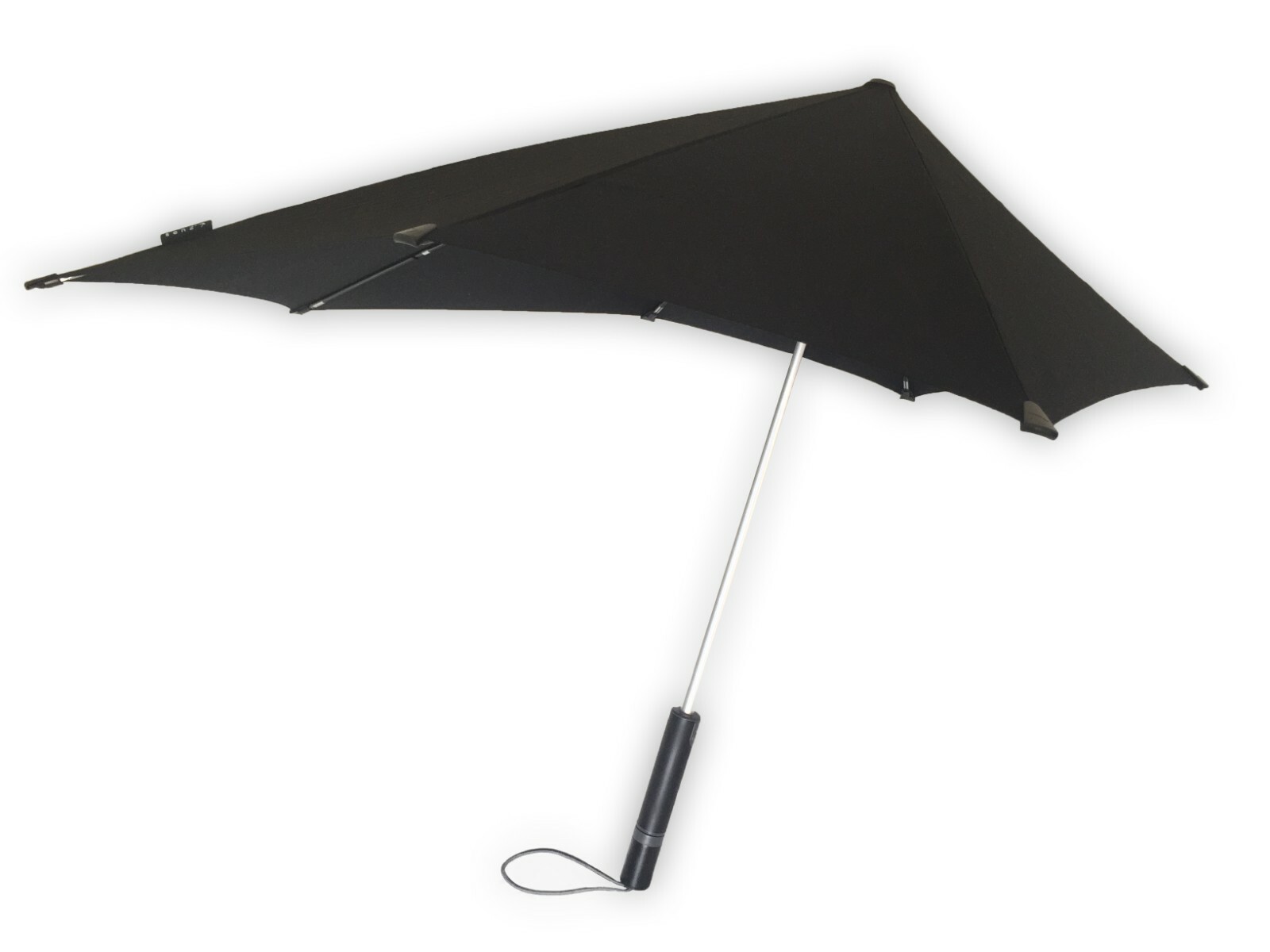 ★senz★強風対応★防水傘★Black Reflective Mini Umbrella Senz Original Pure Black Storm Umbrella - best windproof